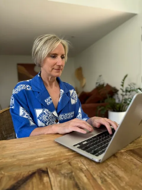 Amanda Ross, naturopath at Health Hub Tweed Coast, during an online consultation.